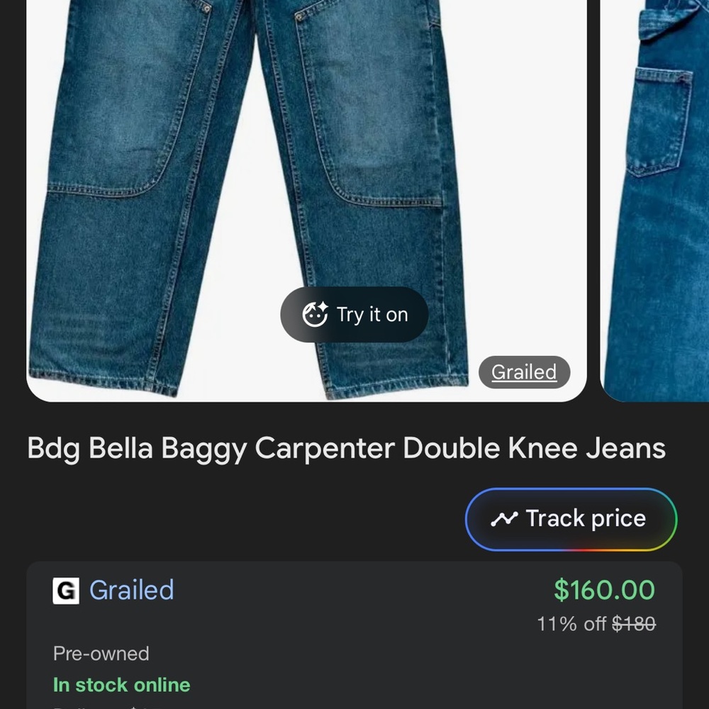 BDG Baggy Bella Carpenter Jeans - Picture 5 of 5